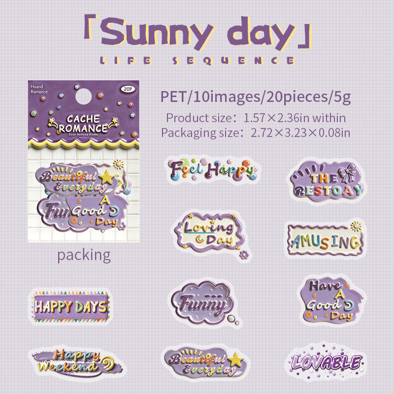 20pcs words sticker pack(S26051106)