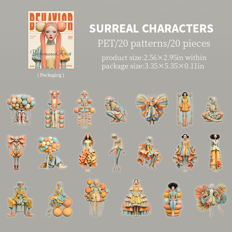 20pcs character sticker pack(S26061006)