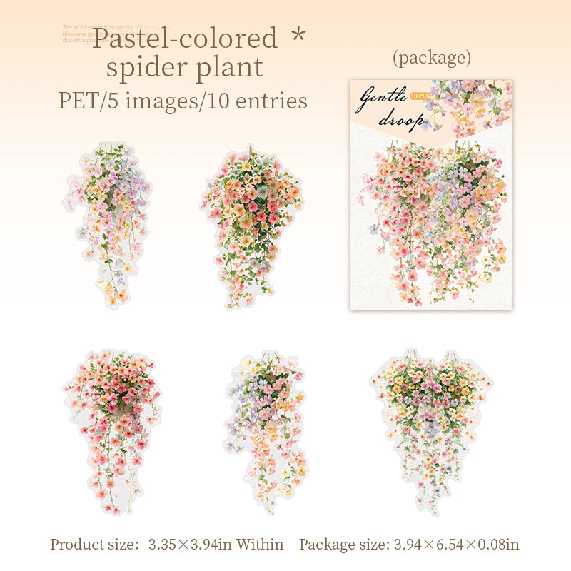 10pcs flower sticker pack(S26071906)