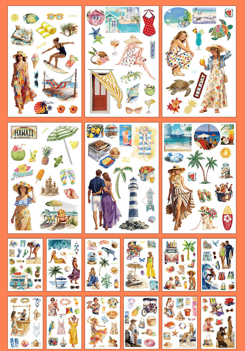 50sheets paper+sticker book (TZB26040910)