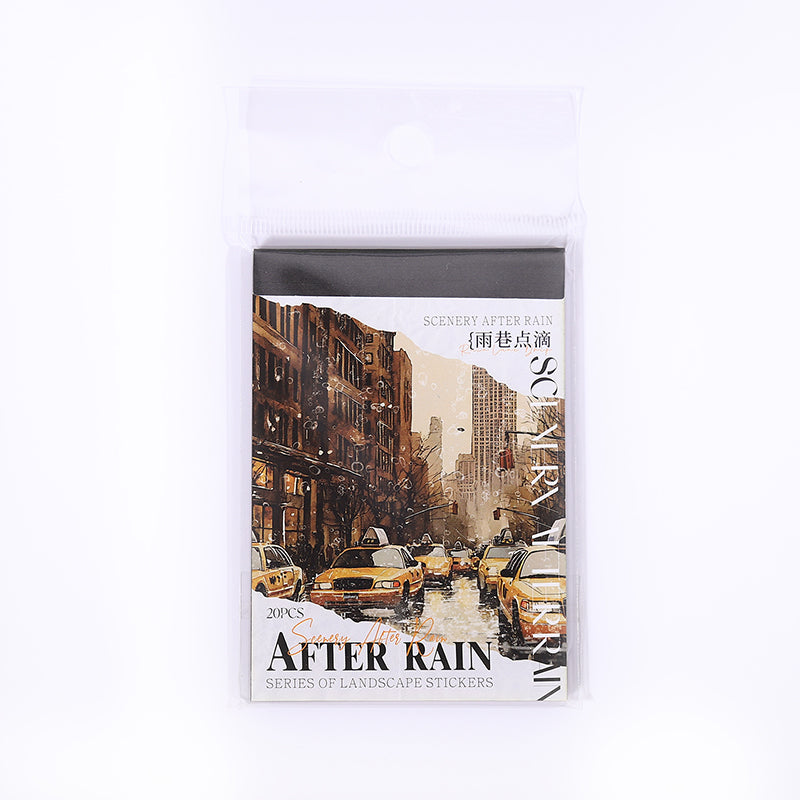 20pcs after rain PET-sticker book (TZB25072805)