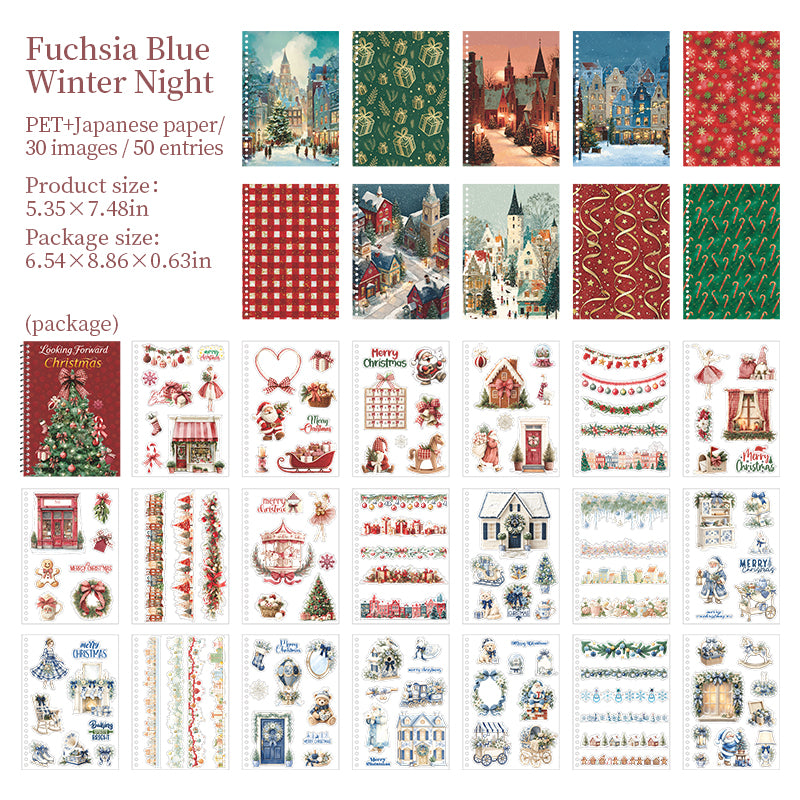Christmas sticker book 50pages(TZB26090907)