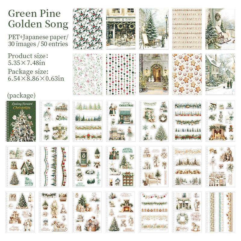 Christmas sticker book 50pages(TZB26090907)