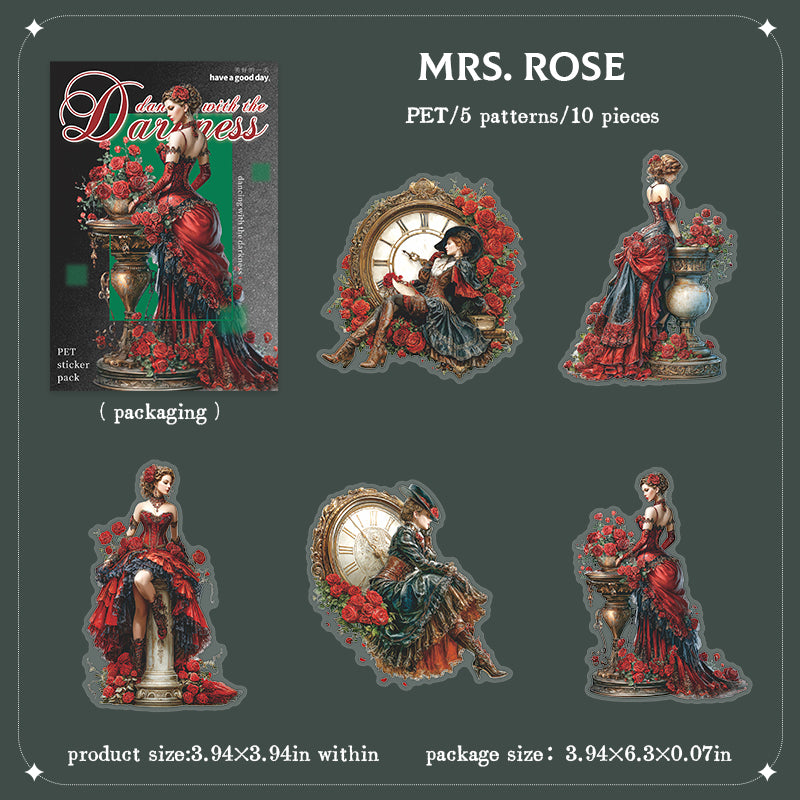 10pcs gothic sticker pack(S26071907)
