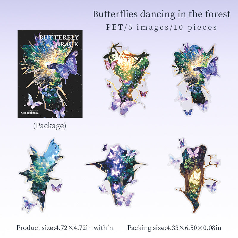 10pcs butterfly sticker pack(S26061607)