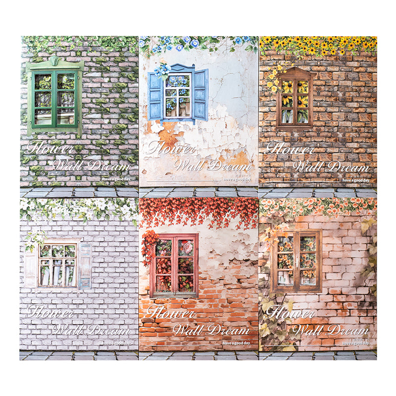 30pcs flower Wall sticker+paper pcak (P25080601)