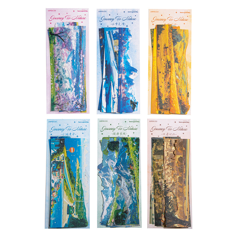 10pcs landscape sticker pack (S25100901)