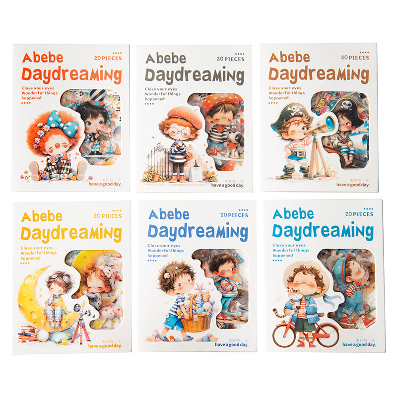 20pcs cute boys day dreaming PET-sticker pack (S25081201)