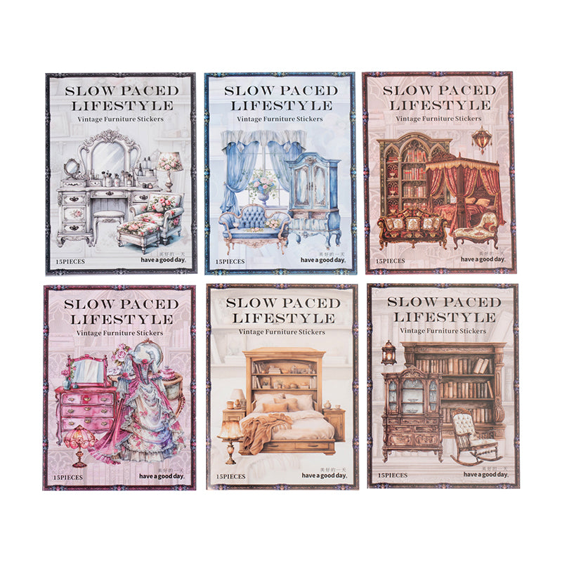 15pcs lifestyle furniture sticker pack (S25080604)