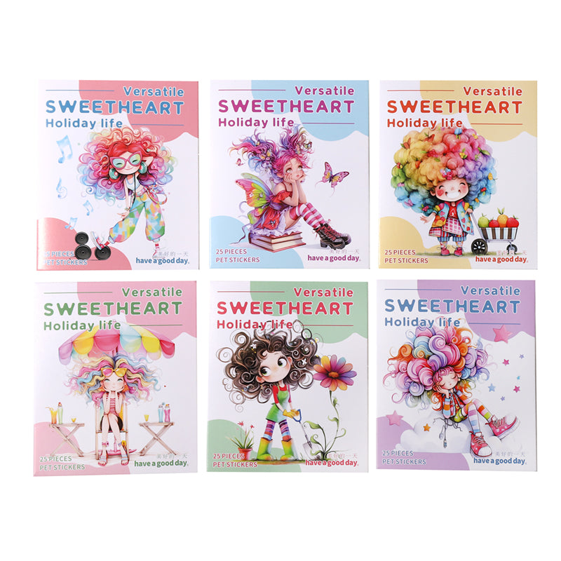 25pcs cute sweetheart daydream PET-sticker pack (S25072205)