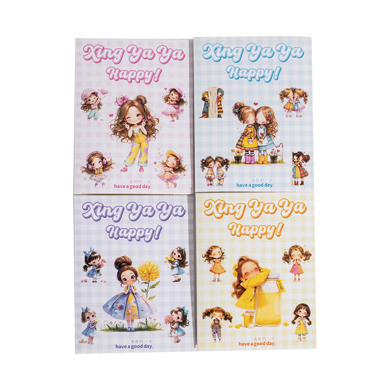 50pcs cute flower girls sticker pack (S25082701)