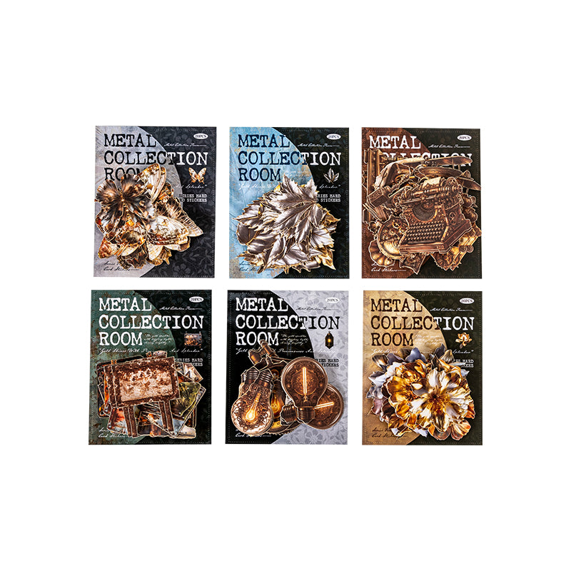 20pcs vintage metal collection sticker pack (S25081802)