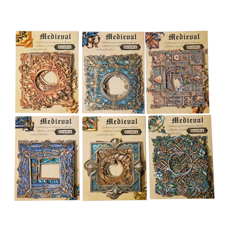 10pcs medieual frame card-sticker pack (S25100902)