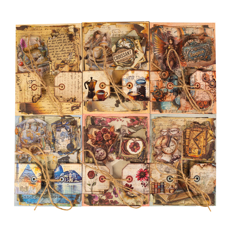 40pcs burned theme sticker+paper pack (P25072904)