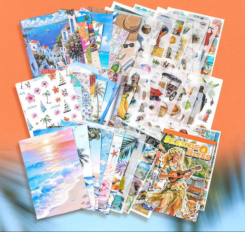 50sheets paper+sticker book (TZB26040910)