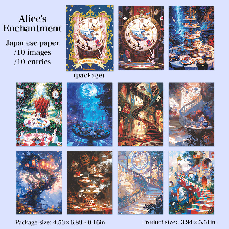 10pcs fairy tale washi-sticker pack (S25092508)