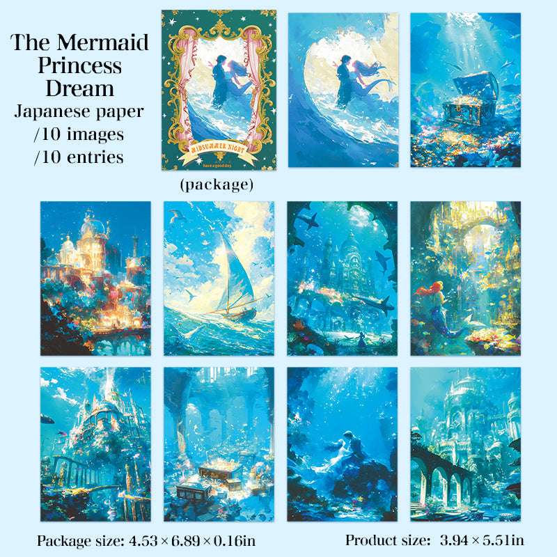 10pcs fairy tale washi-sticker pack (S25092508)