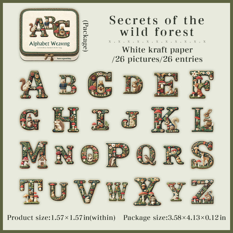 26pcs Alphabet sticker pack (S26040709)