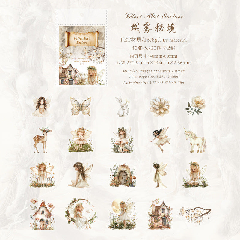 40pcs fairy sticker pack (S26032309)