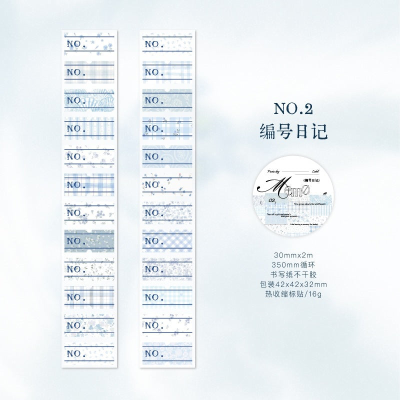 1 roll time sticker-tape(T26051509)