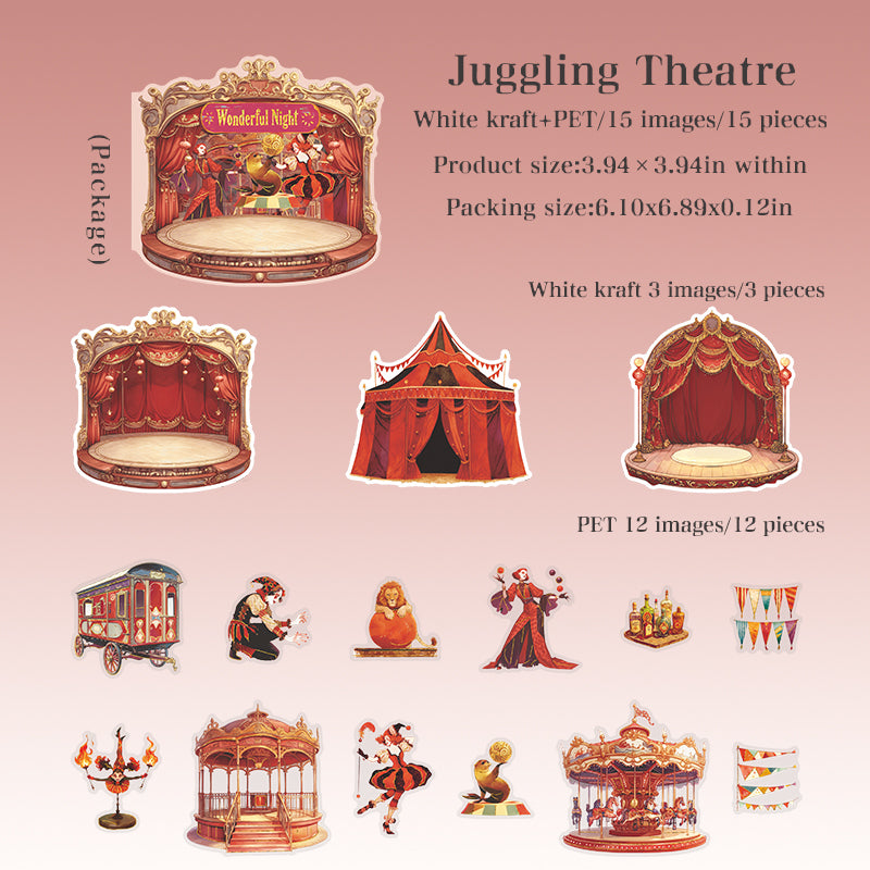 15pcs wonderful night sticker pack (S26051409)