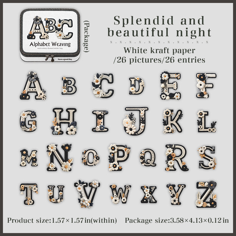 26pcs Alphabet sticker pack (S26040709)