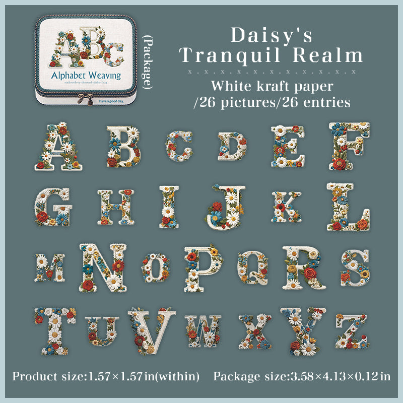26pcs Alphabet sticker pack (S26040709)