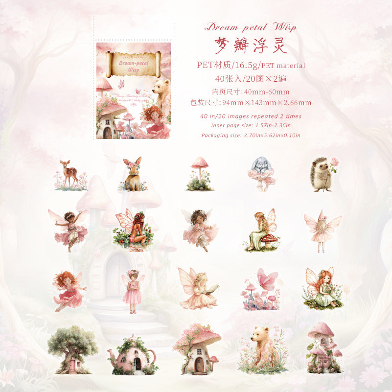 40pcs fairy sticker pack (S26032309)