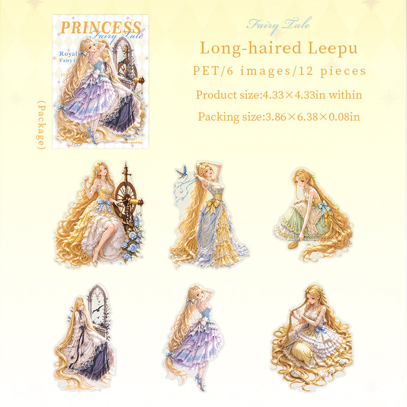 12pcs princess sticker pack(S26071909)