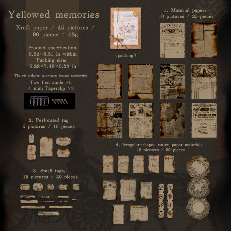 90pcs sticker+paper pack (P25092409)