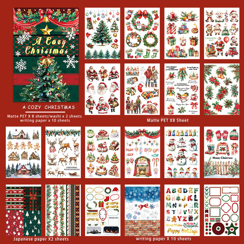 20sheets christmas sticker book (TZB25103103)