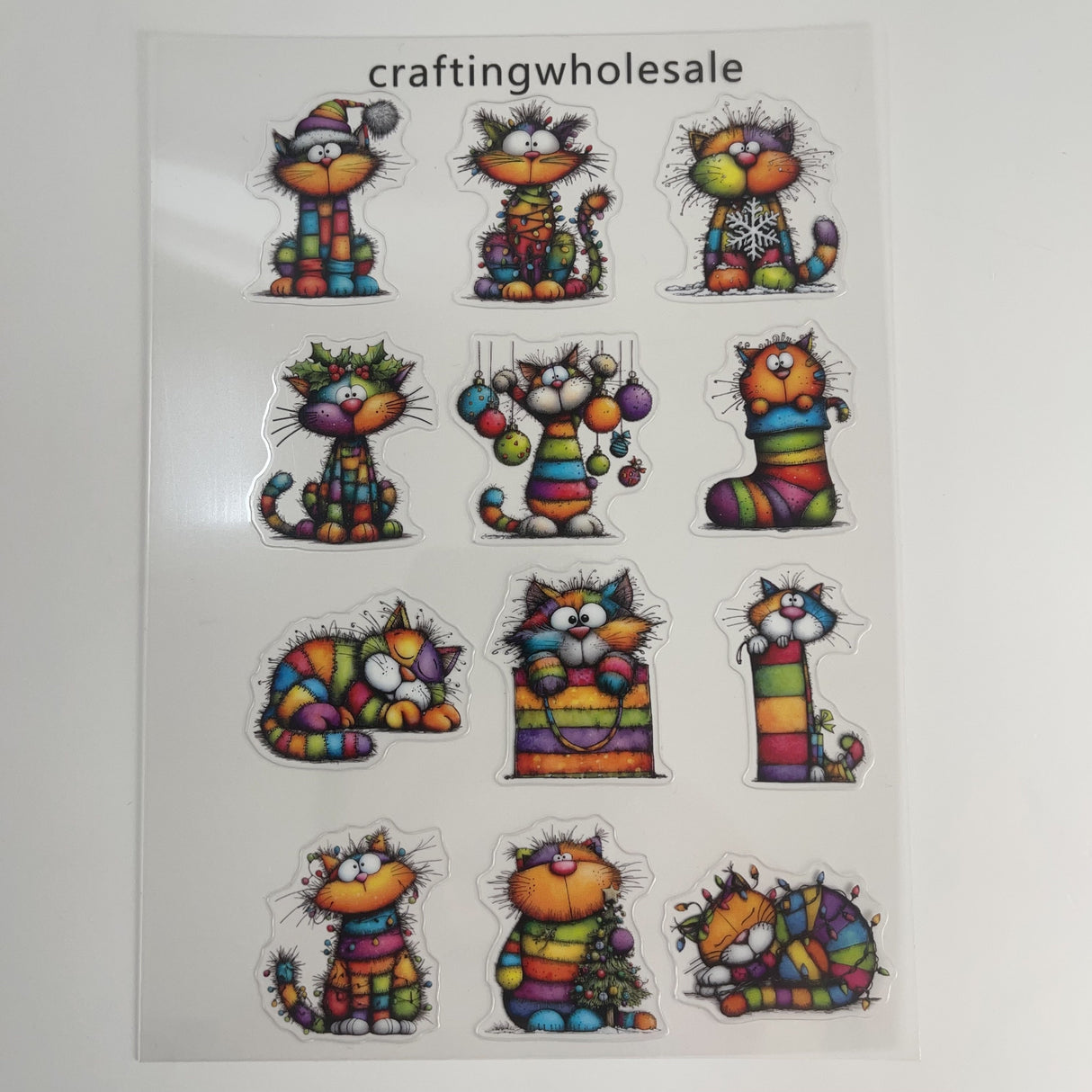 1pc Exclusive cut cat PET-stickers A5 size (S26011307)