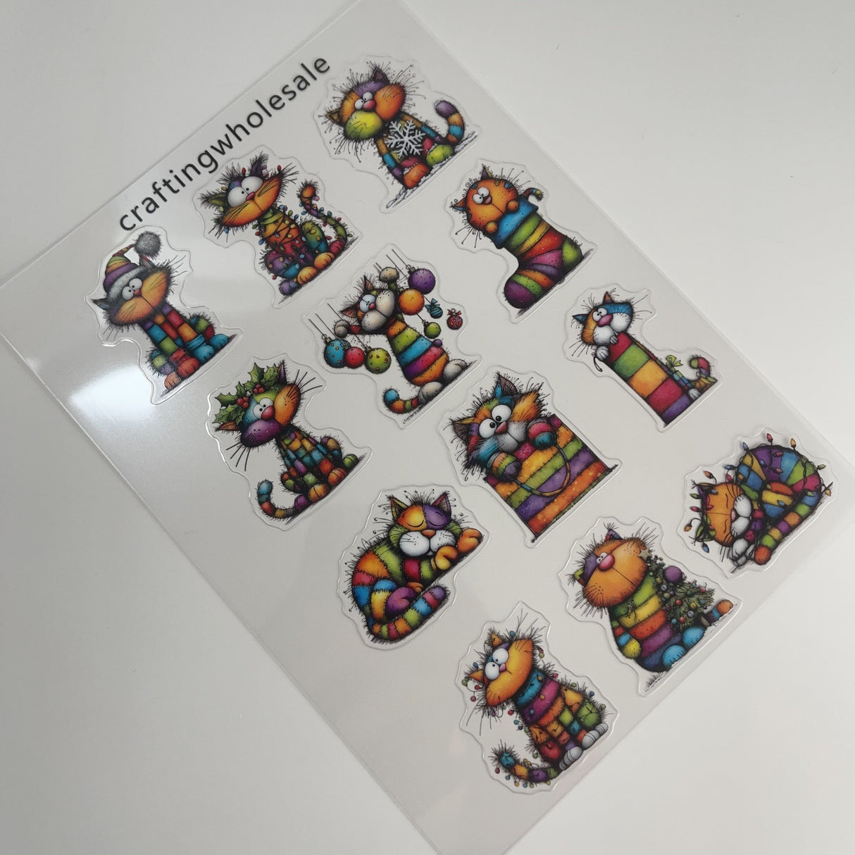 1pc Exclusive cut cat PET-stickers A5 size (S26011307)
