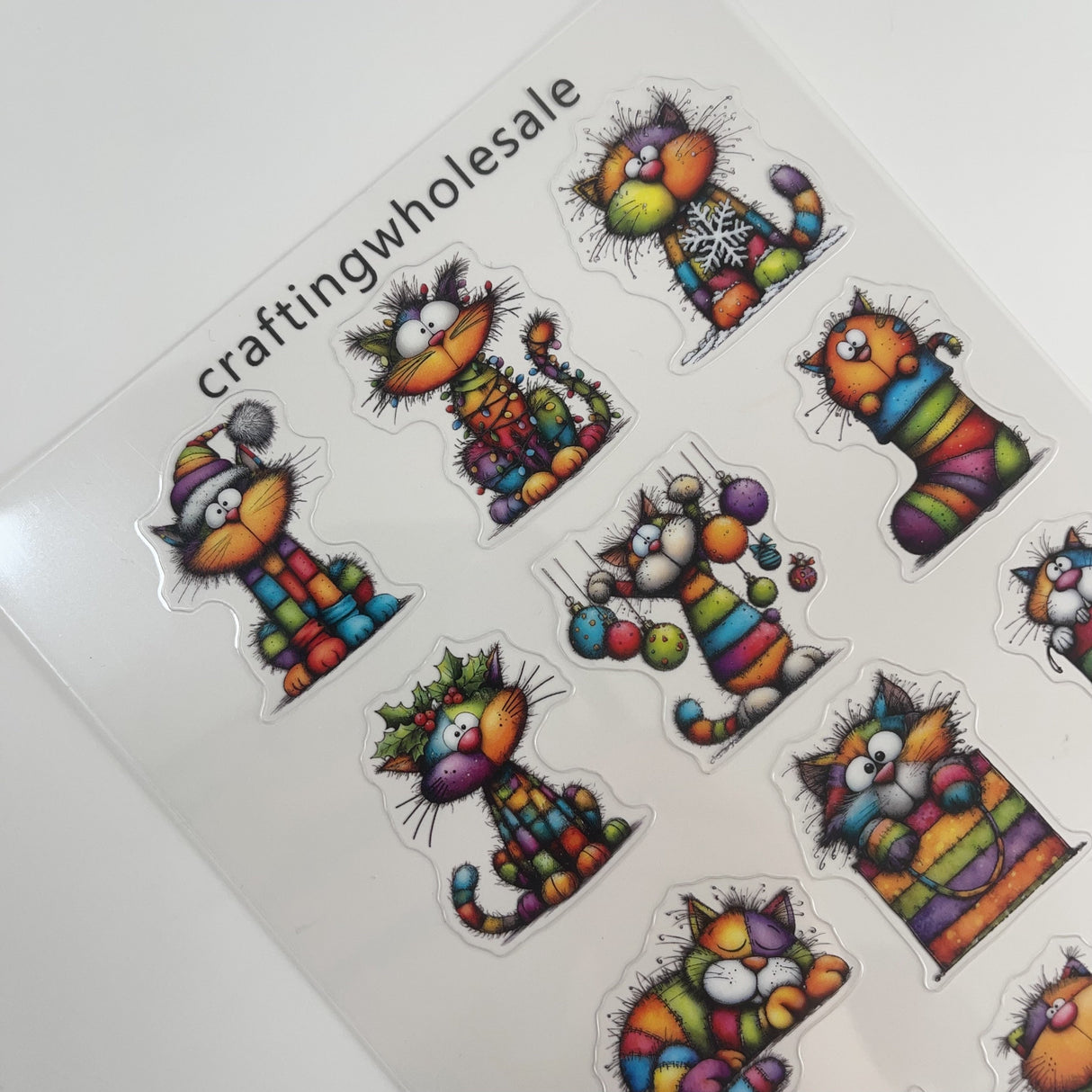 1pc Exclusive cut cat PET-stickers A5 size (S26011307)