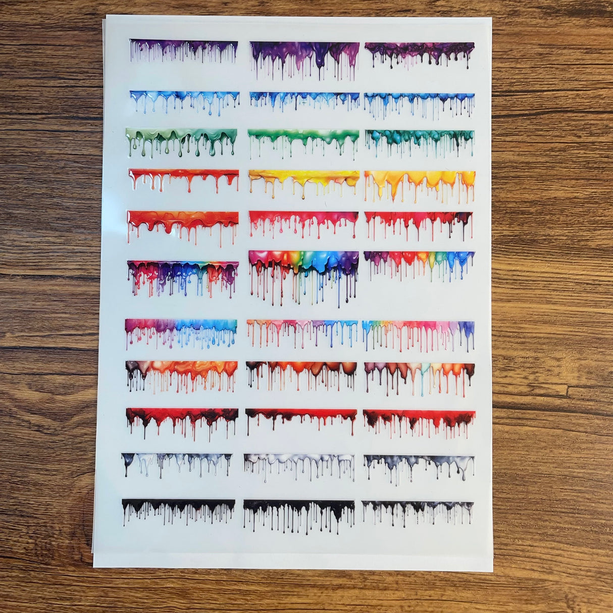 A4 size(21-29cm) 3D embossed dripping sticker sticker (s26012902)