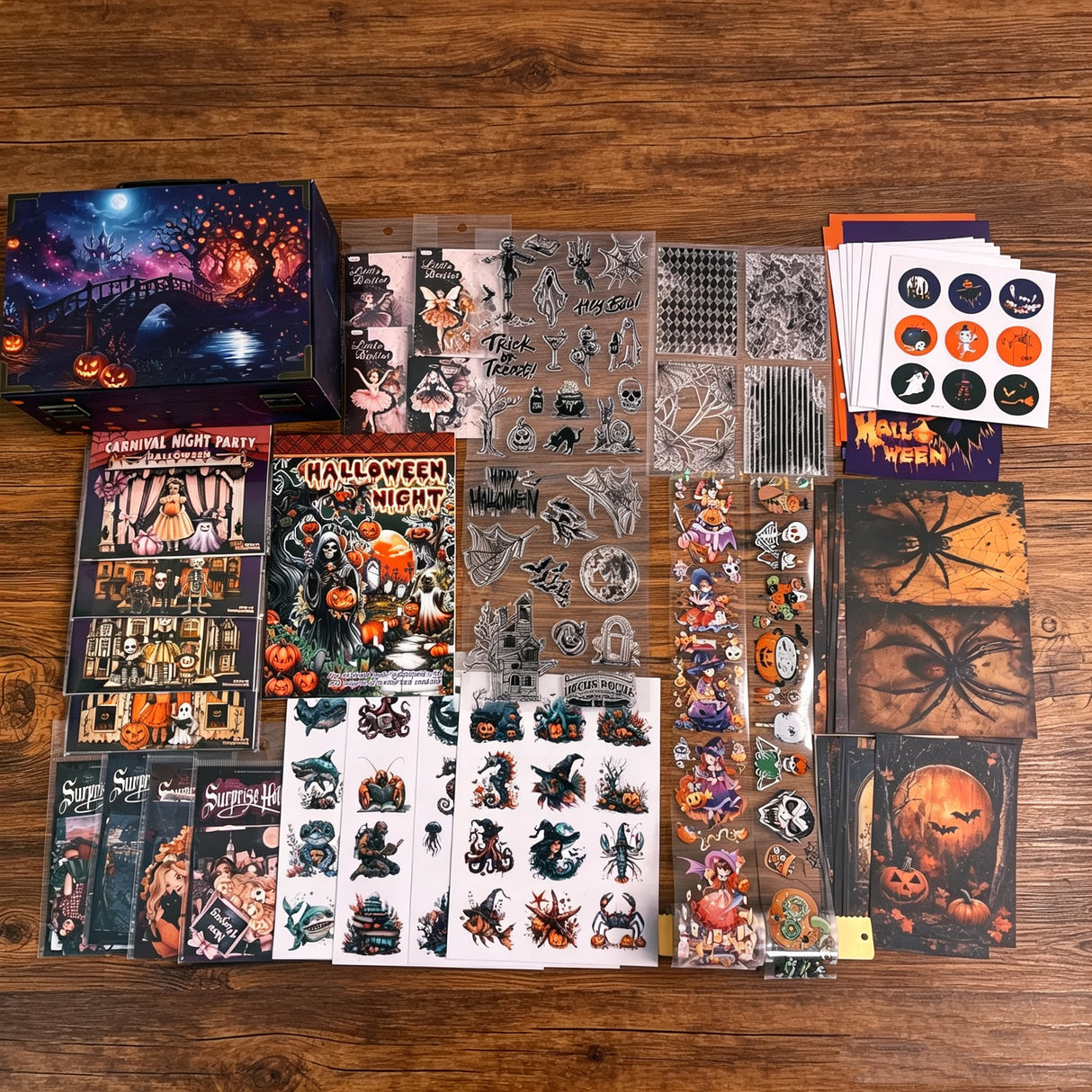 Hallowen journaling bundle with Hallowen night suitcase(A260611)