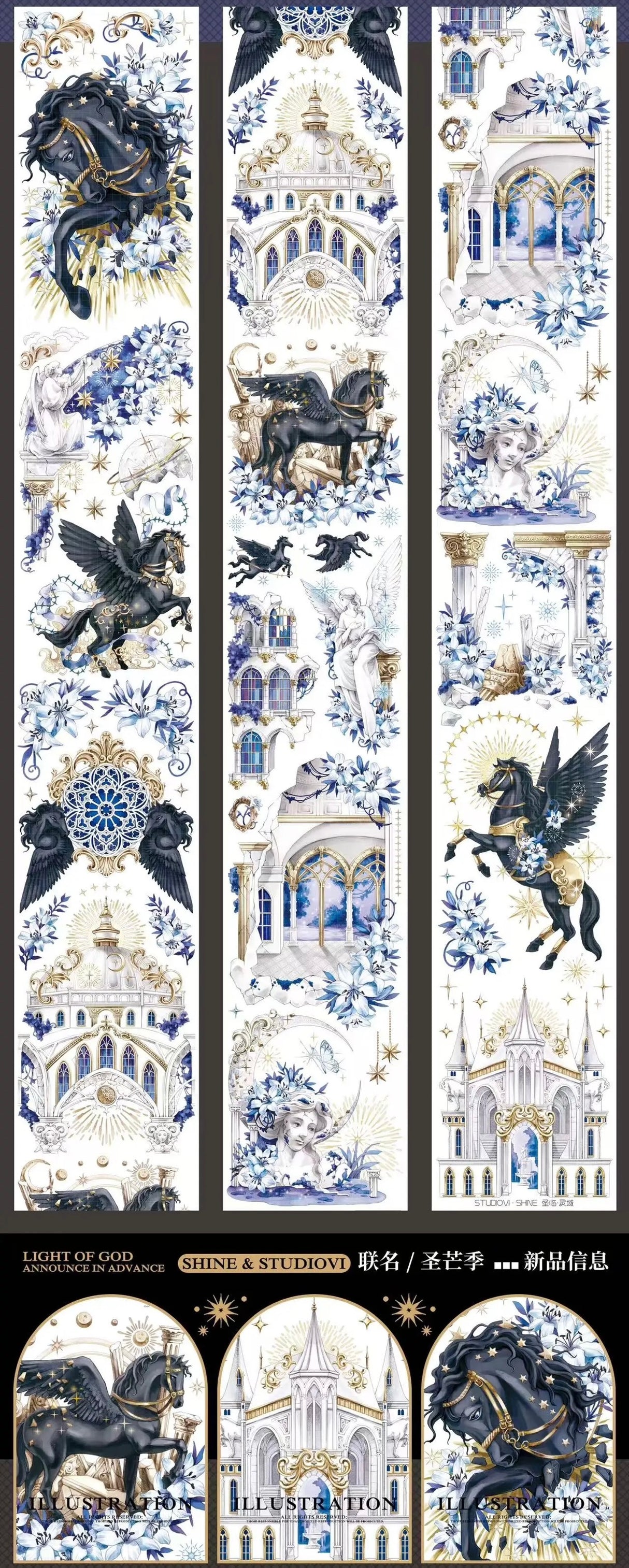 1 loop gorgeous dark fantasy PET-tape (TB26070705)