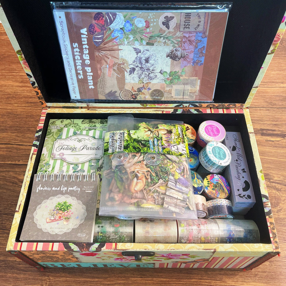 Unique Nature journaling supplies bundle with XXL butterfly box(A260730)
