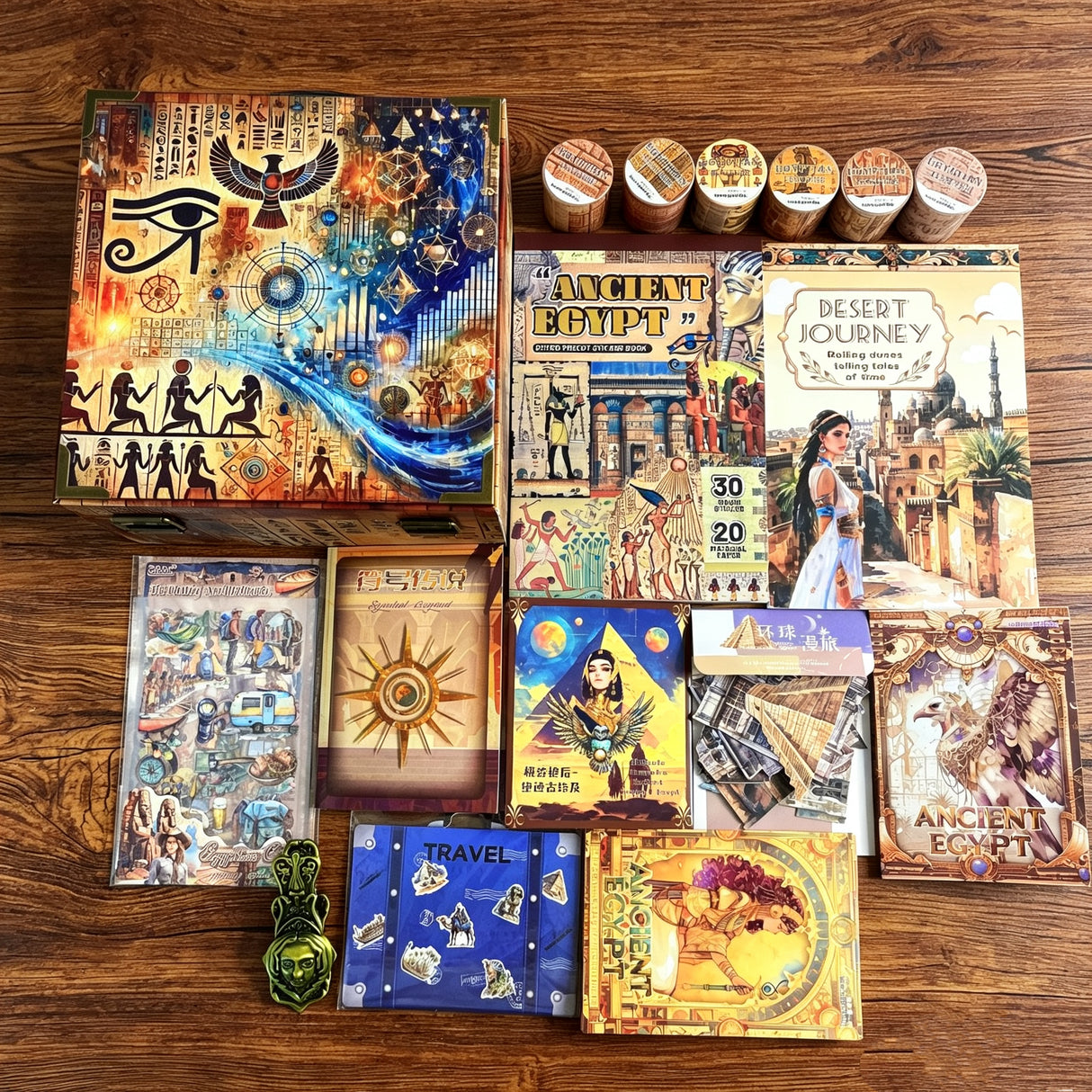 Egypt bundle with wooden suitcase (A260801)