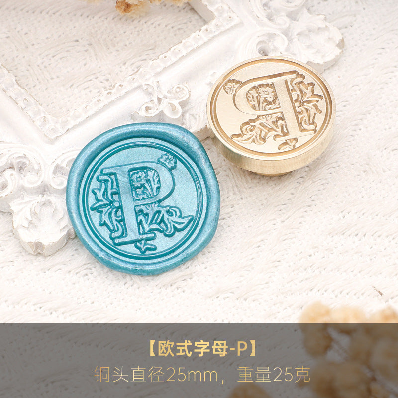 1pc Letter wax seal stamp (Z25041904)