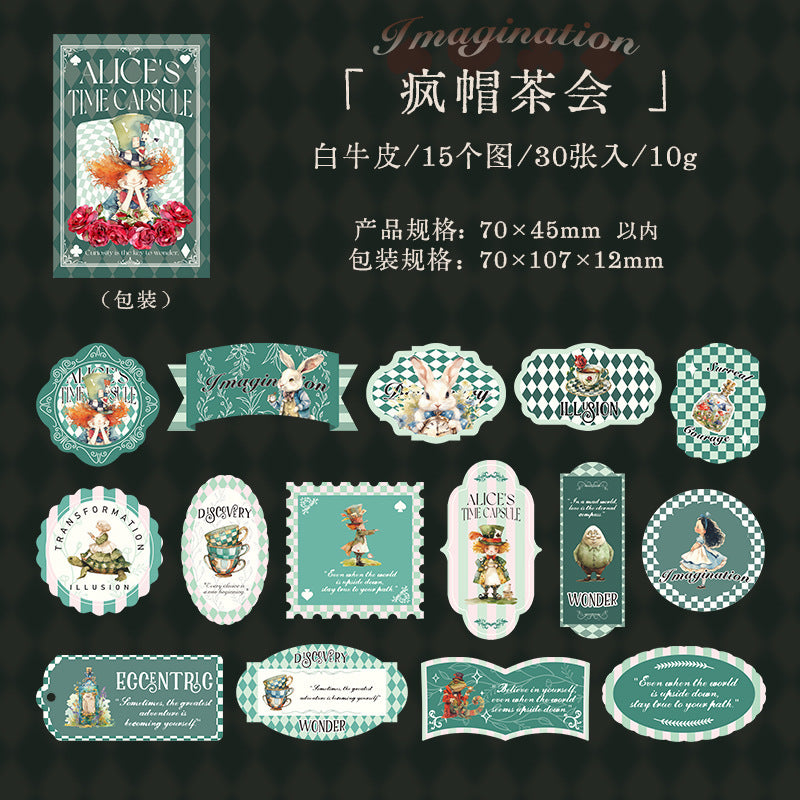 30pcs Alice sticker box (S25040902)