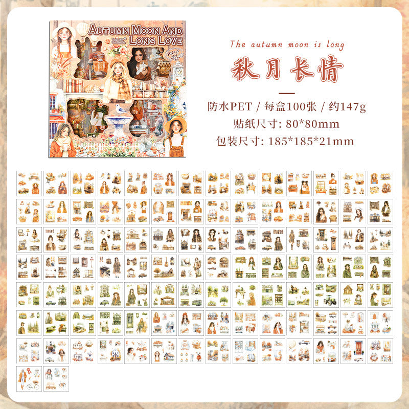 100pcs season sticker box (S25042308)