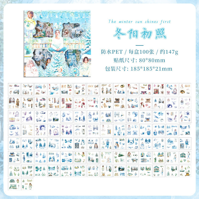 100pcs season sticker box (S25042308)