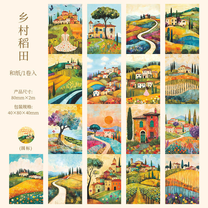 1 roll town life washi-tape (T25042707)