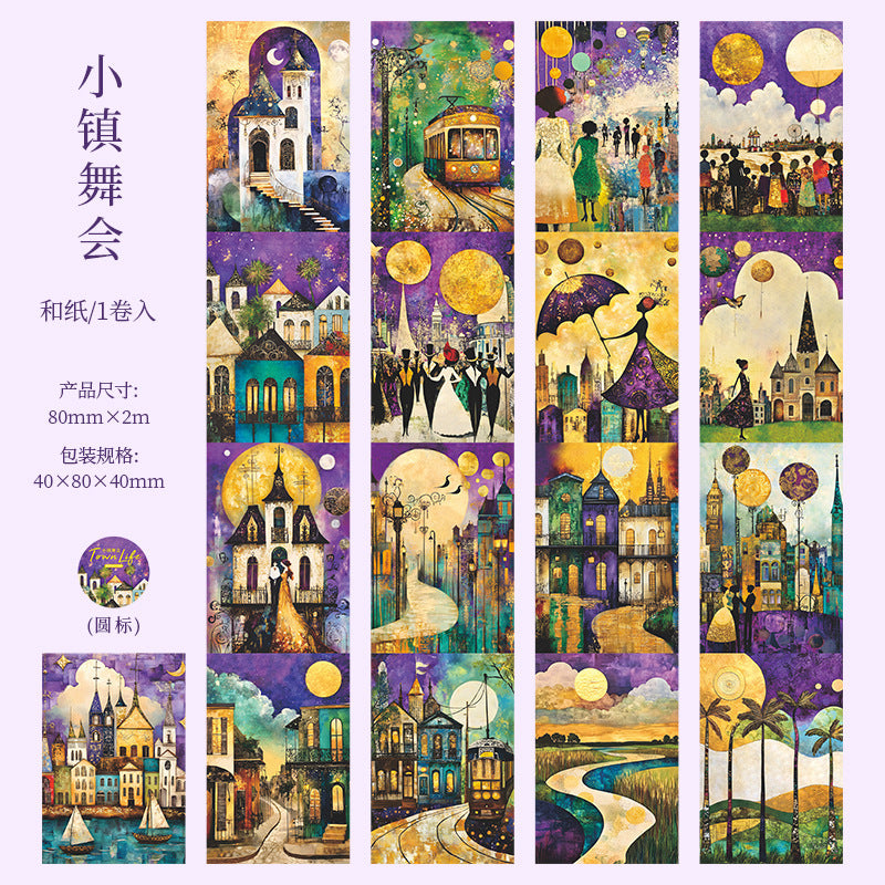 1 roll town life washi-tape (T25042707)