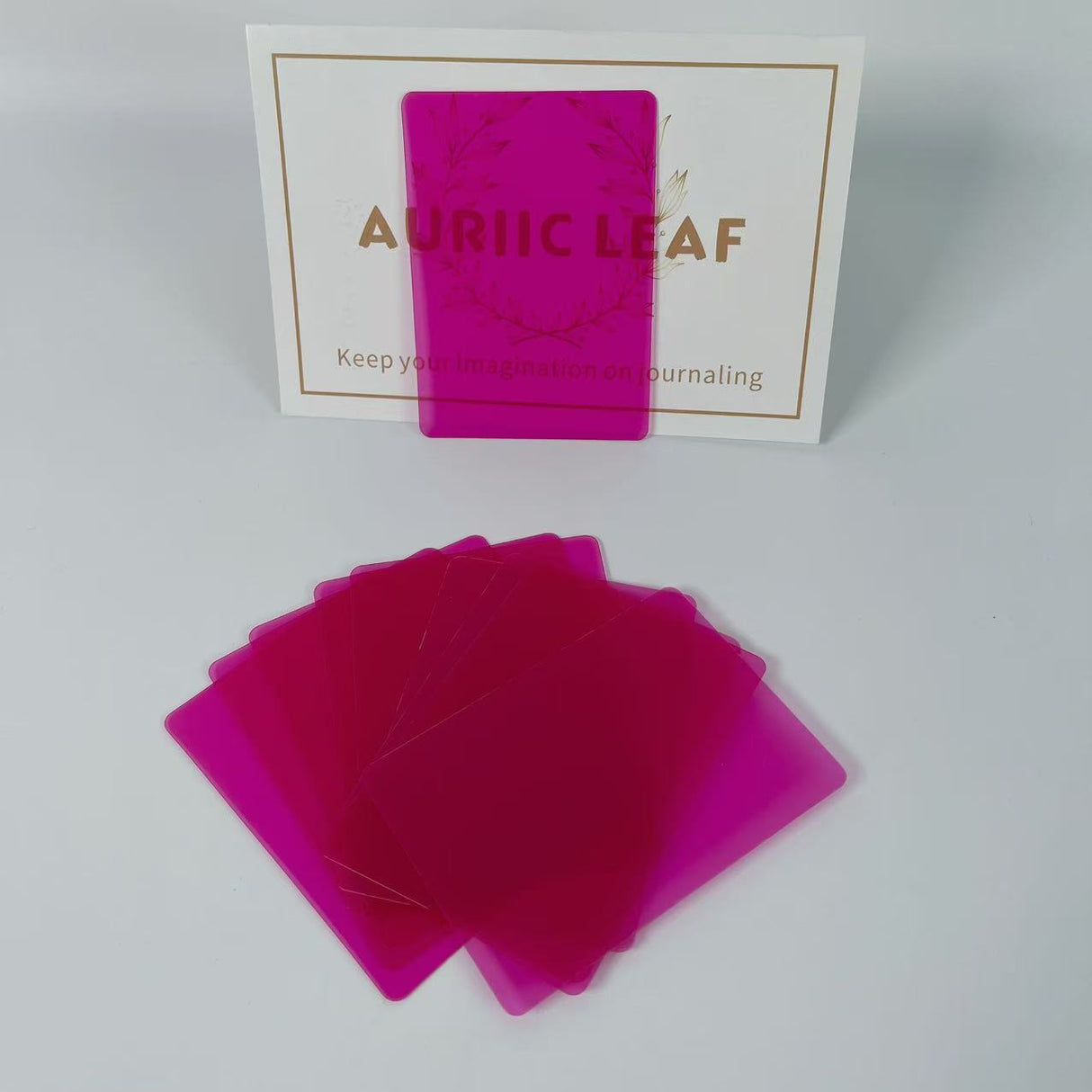 Colored clear ATC cards 1 pack of 20 pcs (A25072301)