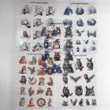1pc Exclusive owl PET-stickers A5 size (S26011505)