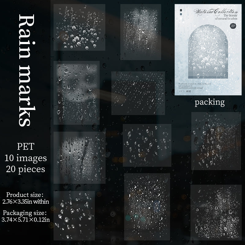 20pcs natural collection PET-sticker pack (S25081801)