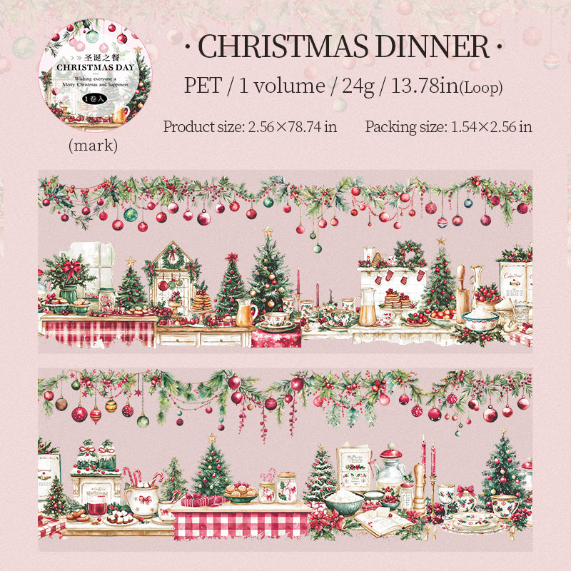 1 roll Christmas PET-tape (T25072001)