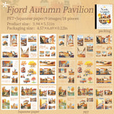 18pcs Nodic season PET+WASHI sticker book (TZB25090801)